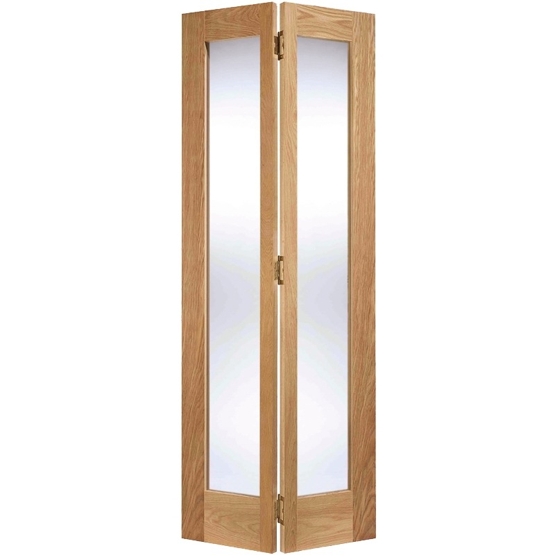 Internal Oak Pattern 10 Bi-Fold Glazed Door